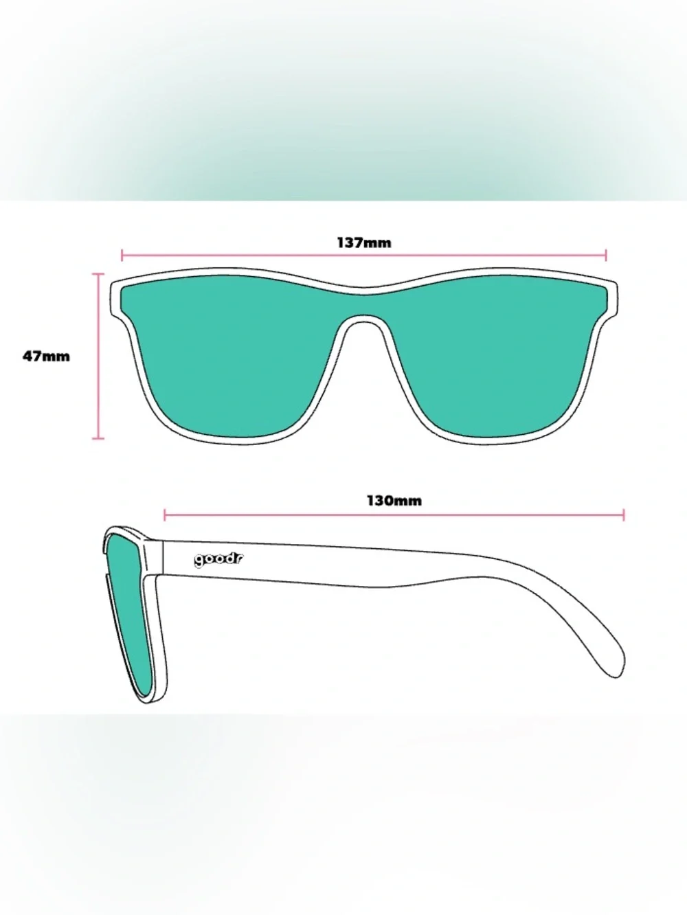 goodr Naeon Flux Capacitor Unisex Polarized Sunglasses Neon Green